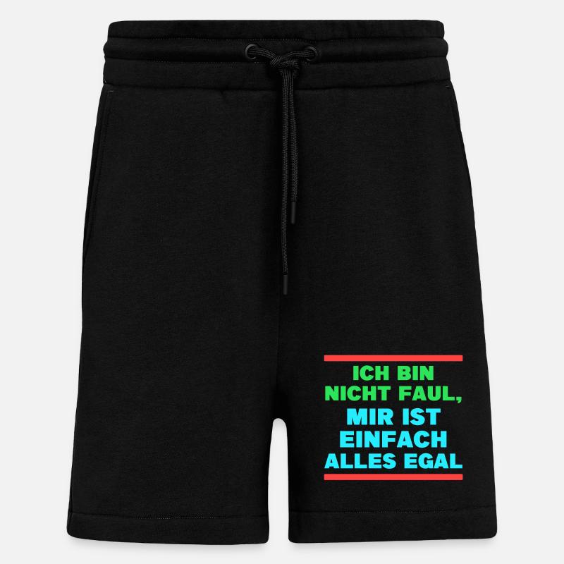 I don't care about the statement - Shorts - made by SPREAD - SOLID BLACK
