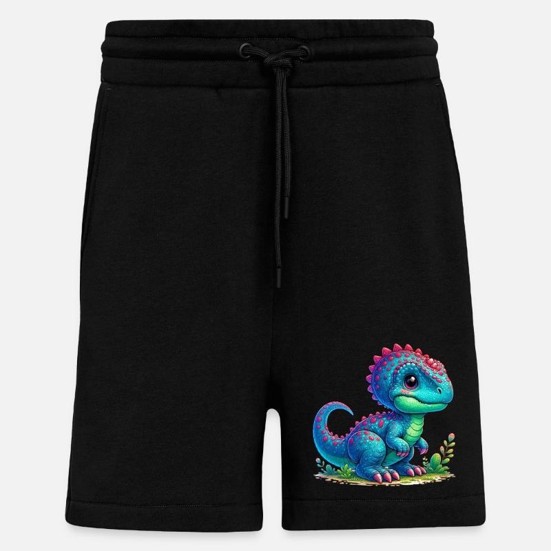 Dinosaur - Shorts - made by SPREAD - SOLID BLACK