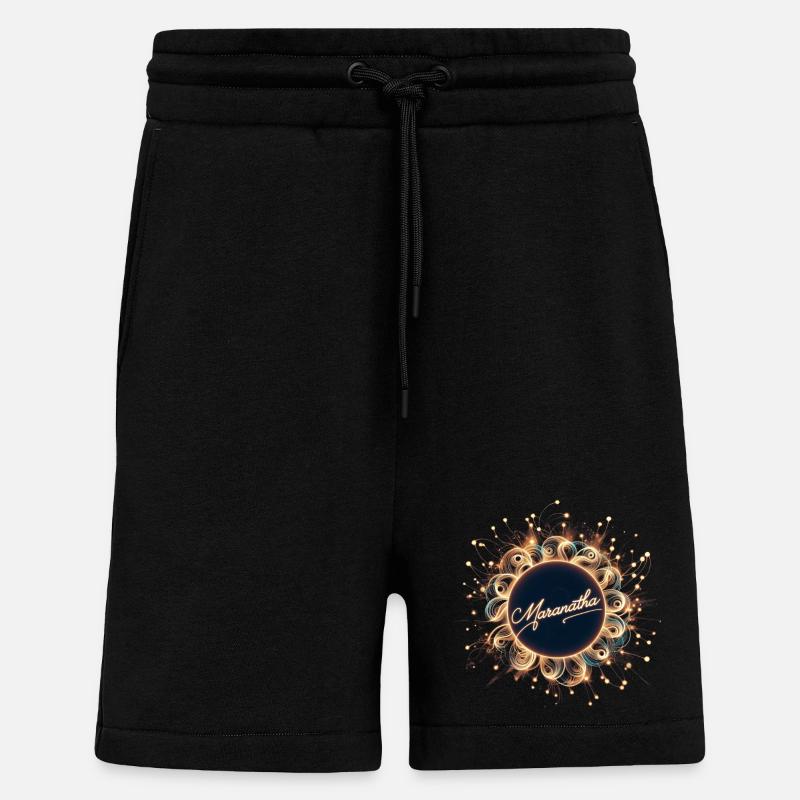Maranatha Lichtkugel mit Strahlenkranz - Shorts - made by SPREAD - SOLID BLACK