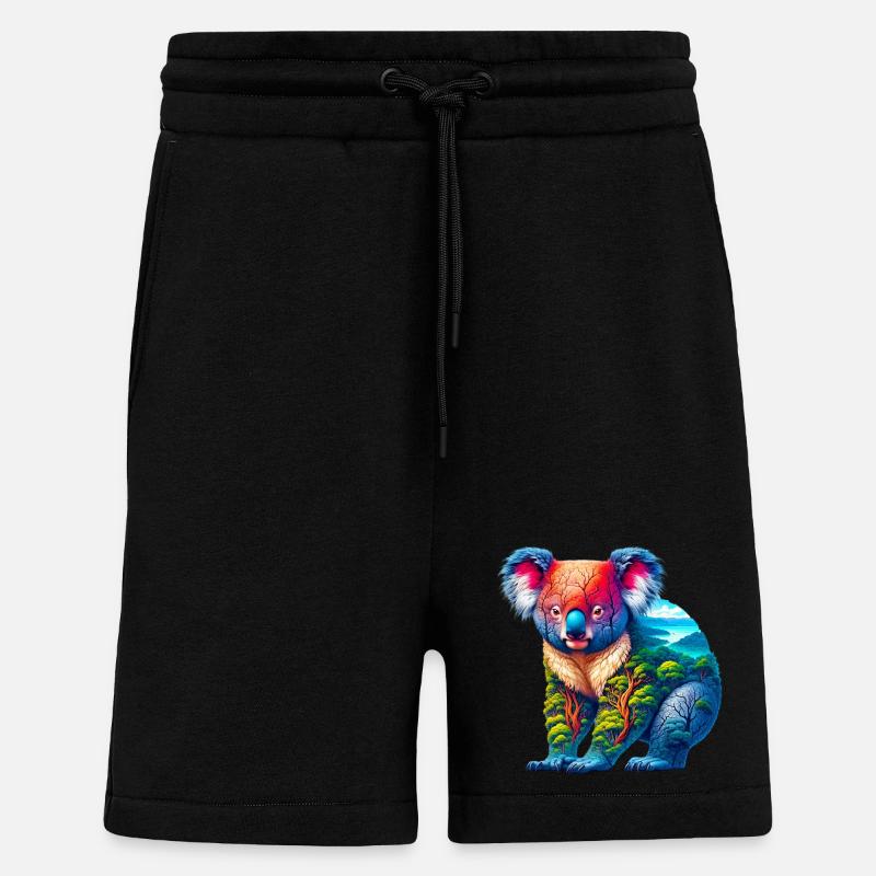 Koala - Short bio décontracté fabriqué en UE - SOLID BLACK