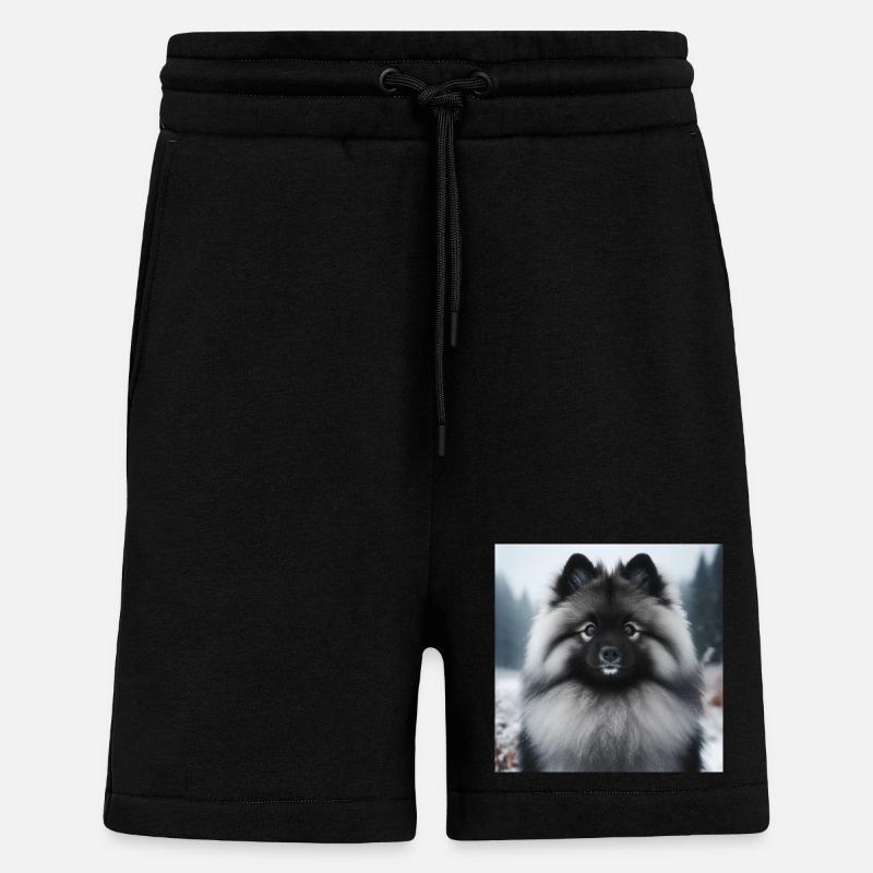 Wunderschöner Wolfspitz - Shorts - made by SPREAD - SOLID BLACK