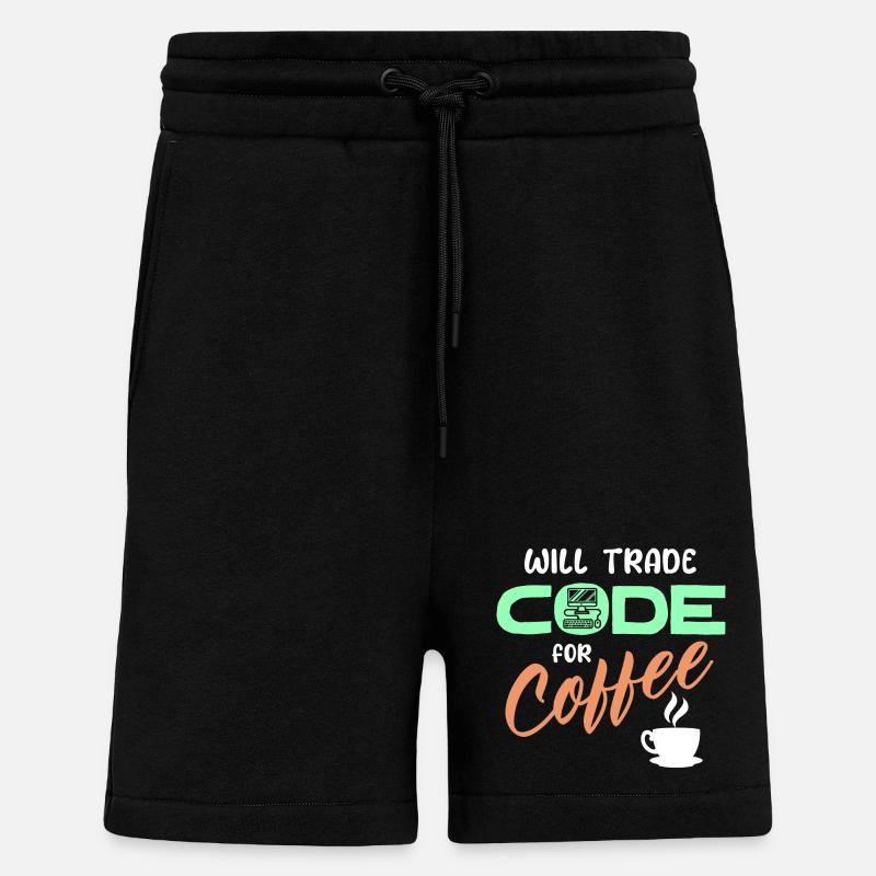 Programmer Developer Code Statement Computer - Shorts - made by SPREAD - SOLID BLACK
