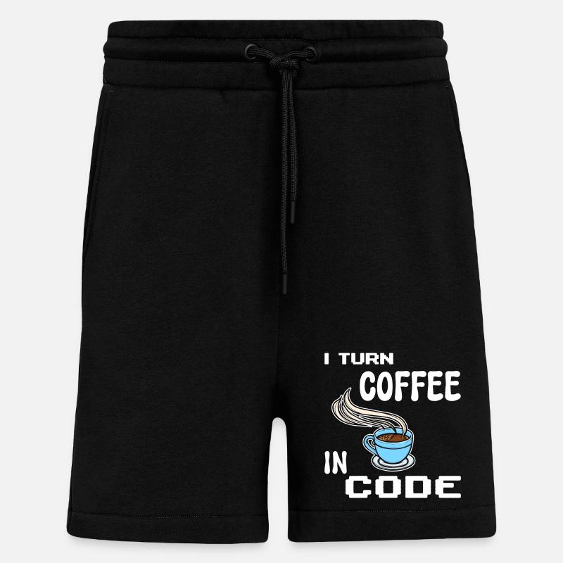 Developer Computerfreak Statement Programmierer - Shorts - made by SPREAD - SOLID BLACK
