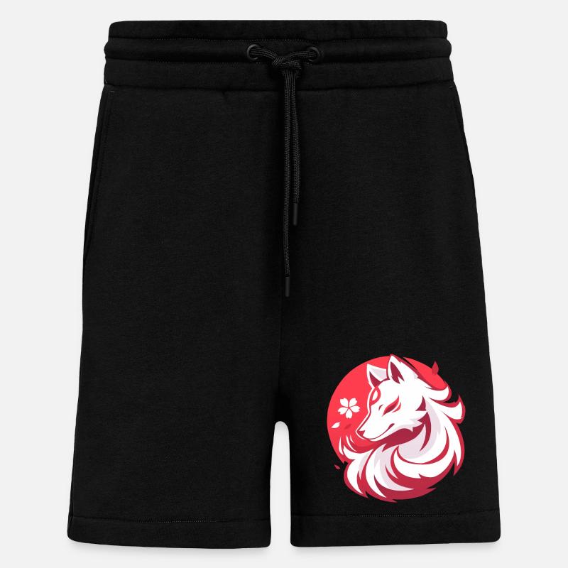 Weißfuchs nach asiatischer Art - Shorts - made by SPREAD - SOLID BLACK