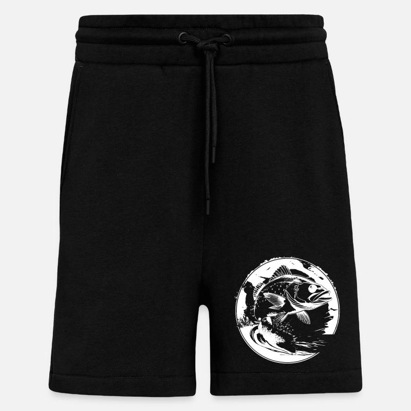 Fisch Grafik - Shorts - made by SPREAD - SOLID BLACK