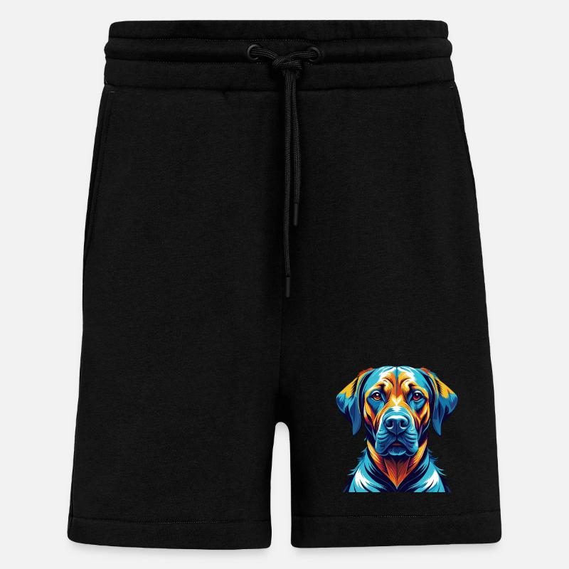 Rhodesian Ridgeback Hunderasse Karikatur Kawaii - Shorts - made by SPREAD - SOLID BLACK