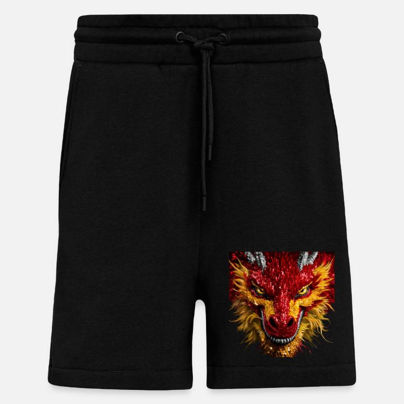 Funkelnder Drachenblick - Shorts - made by SPREAD - SOLID BLACK