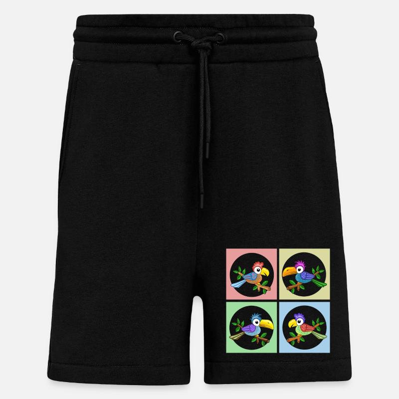 Bunte Papageien in Farbanimation - Shorts - made by SPREAD - SOLID BLACK