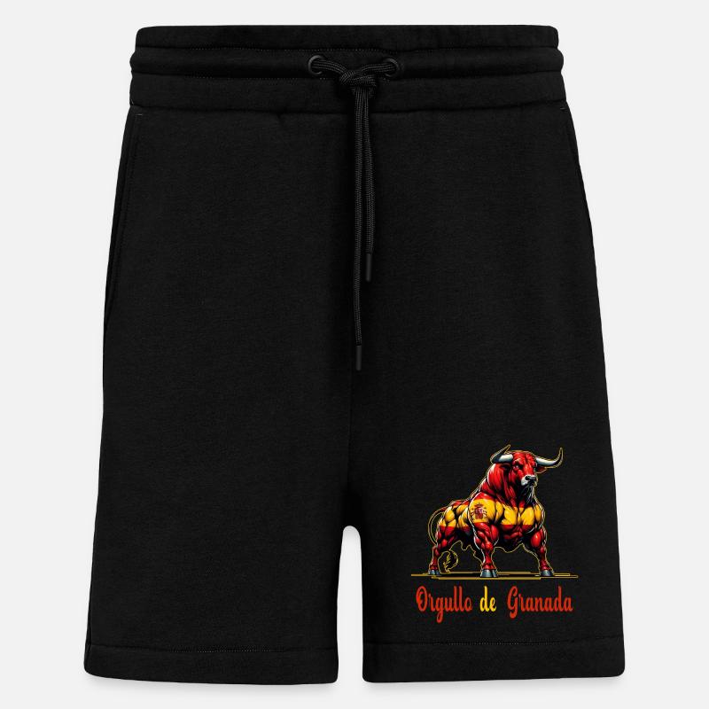 Der Stolz Granada Flagge Design - Shorts - made by SPREAD - SOLID BLACK