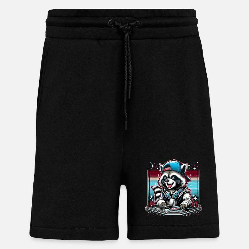 Wachbär DJ DJane Geschenk - Shorts - made by SPREAD - SOLID BLACK