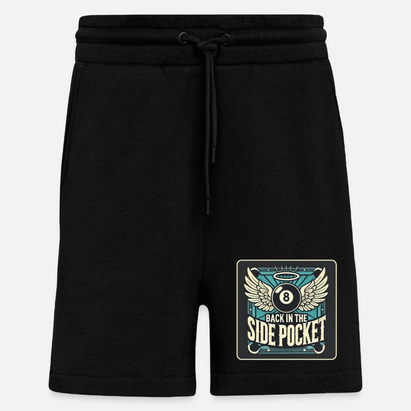 Billard Design - Shorts - made by SPREAD - SOLID BLACK