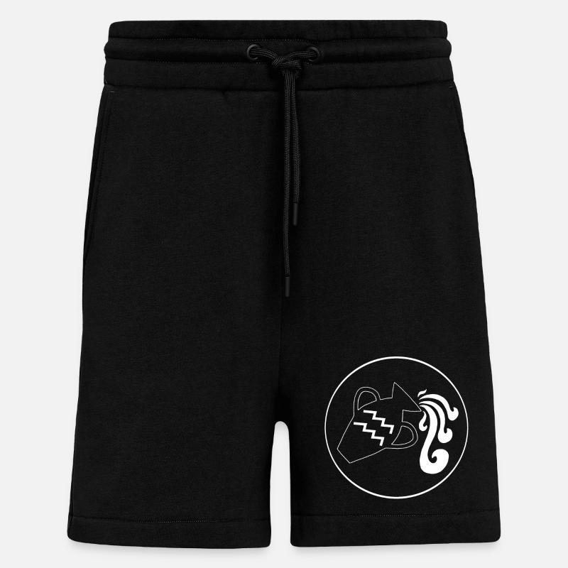 Wassermann Sternzeichen (Weiß) - Shorts - made by SPREAD - SOLID BLACK