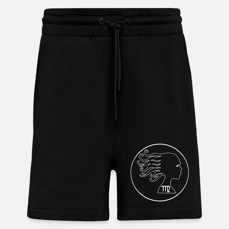 Jungfrau Sternzeichen (weiß) - Shorts - made by SPREAD - SOLID BLACK