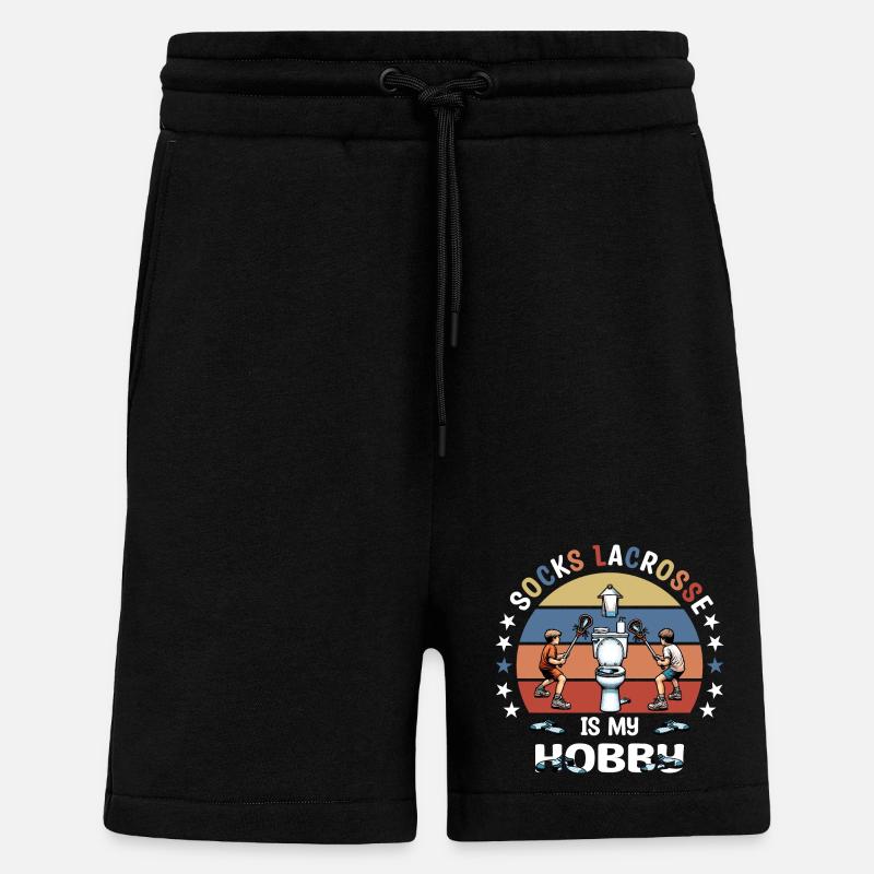 Bas de crosse - Short bio décontracté fabriqué en UE - SOLID BLACK