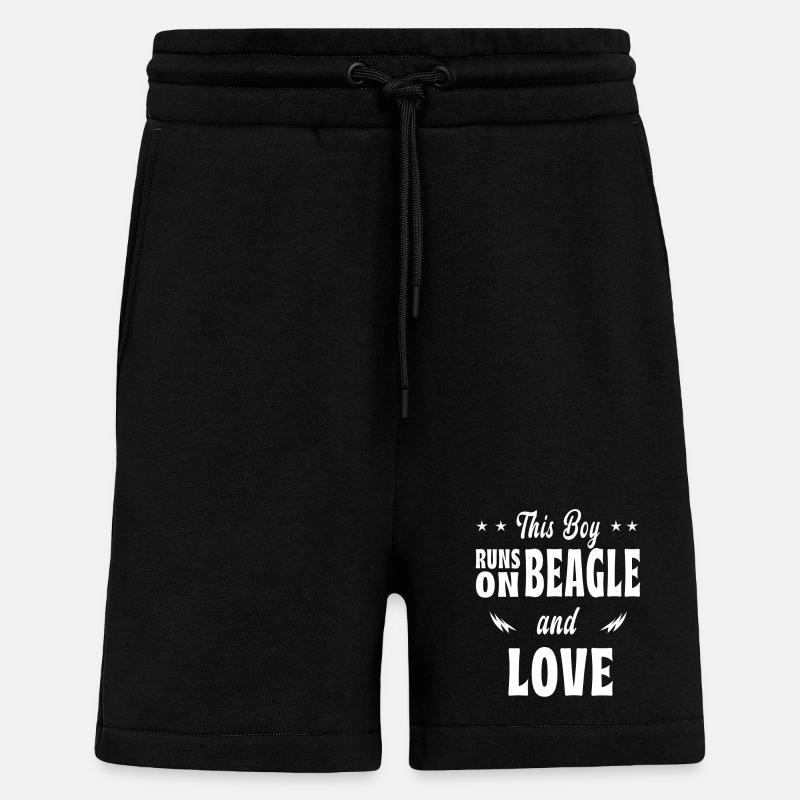 This boy beagle design - Shorts - made by SPREAD - SOLID BLACK