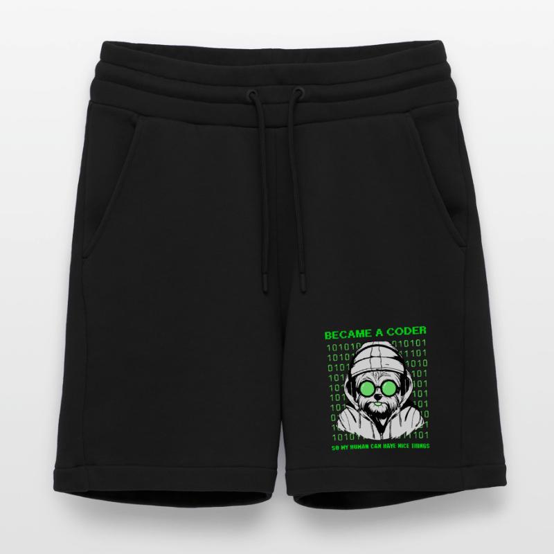 Became a Coder – Hacker Dog Binary Look Shorts - made by SPREAD