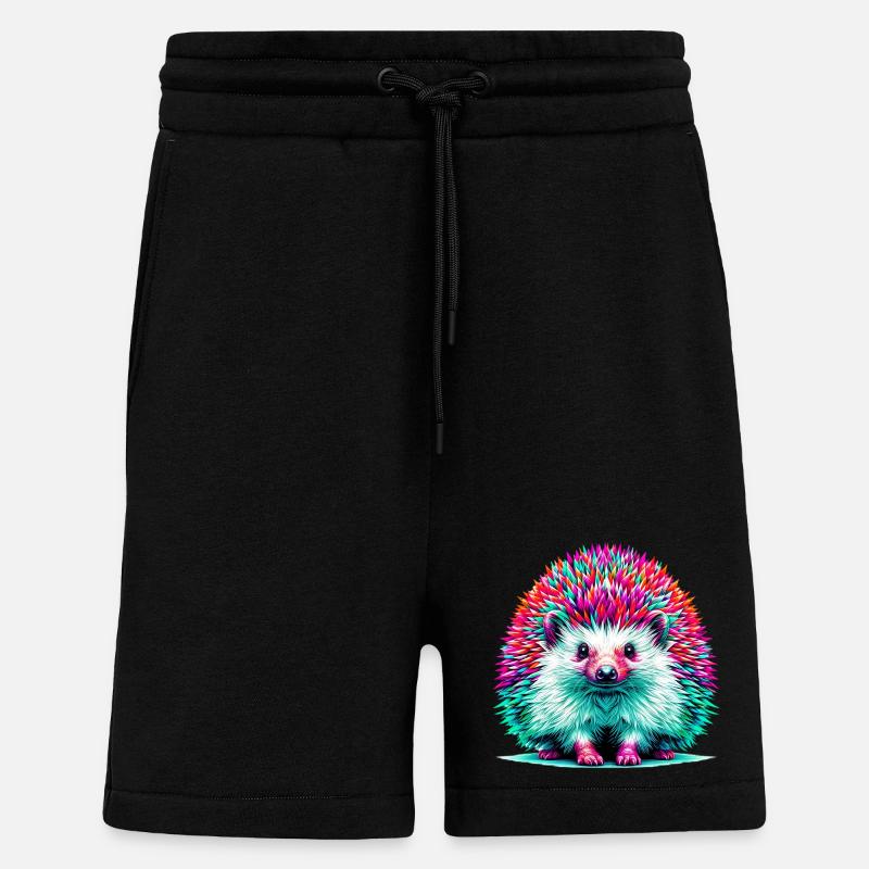 Hérisson - Short bio décontracté fabriqué en UE - SOLID BLACK