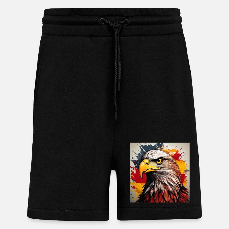 Adlerkopf Kunstspray Explosion - Shorts - made by SPREAD - SOLID BLACK