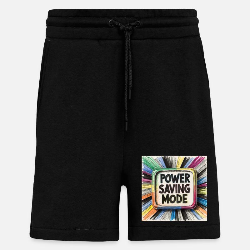 Power Saving Mode - Shorts - made by SPREAD - SOLID BLACK