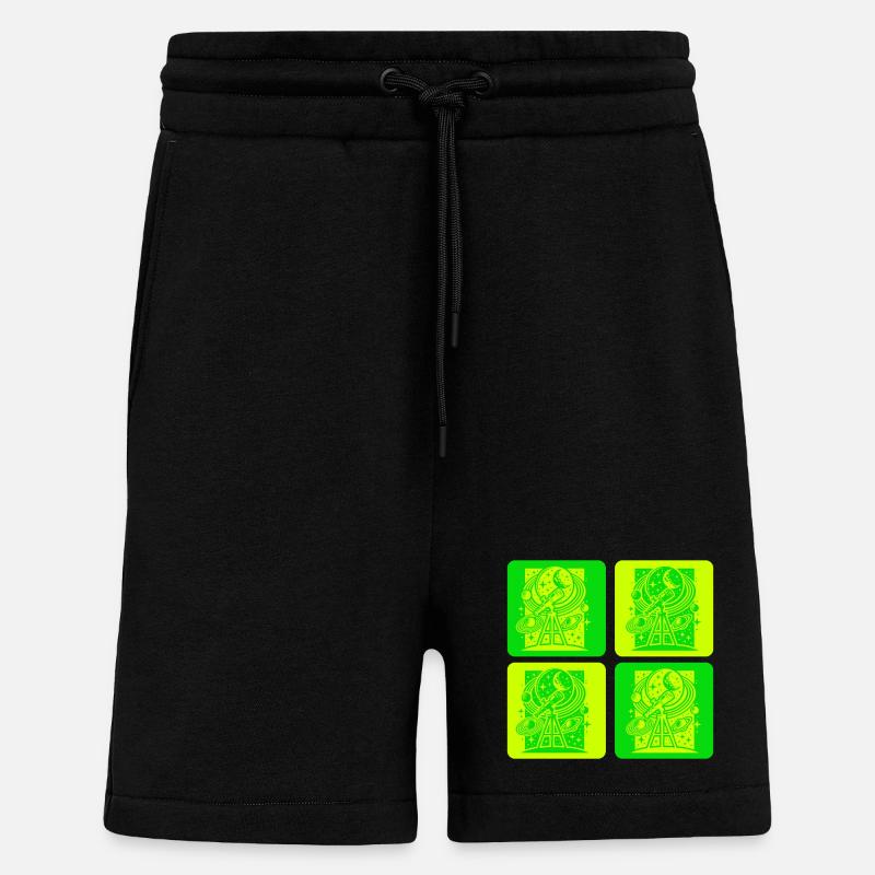 Astronomie Retro Design - Shorts - made by SPREAD - SOLID BLACK