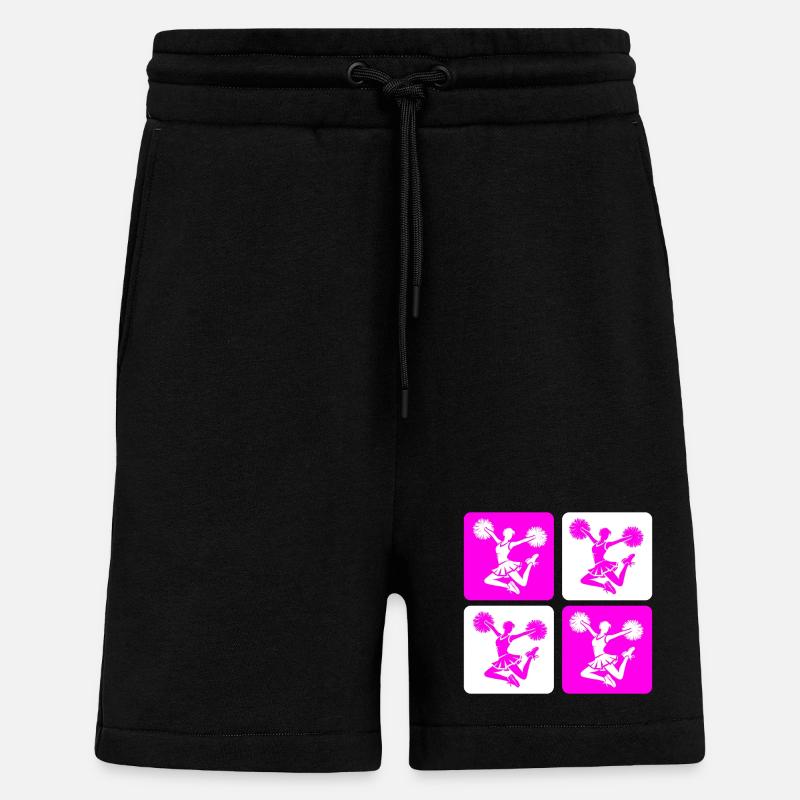 Conception de pom-pom girl - Short bio décontracté fabriqué en UE - SOLID BLACK