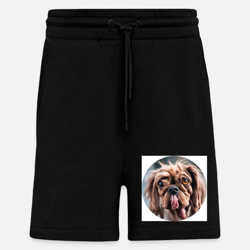 Hässlicher Hund Rundausschnitt - Shorts - made by SPREAD - SOLID BLACK