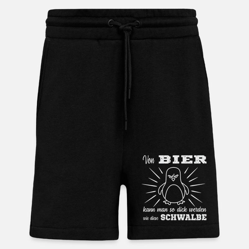 Bier Spruch - Shorts - made by SPREAD - SOLID BLACK