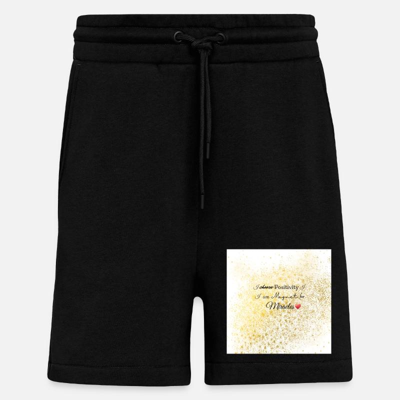Vous êtes un aimant ! - Short bio décontracté fabriqué en UE - SOLID BLACK