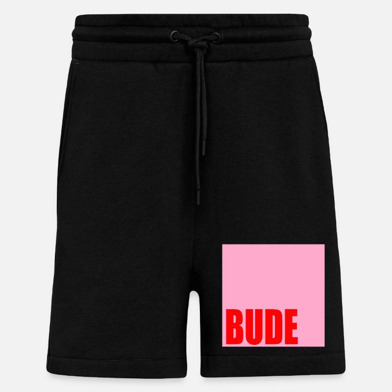 ZUHAUSE WOHNUNG BUDE - Shorts - made by SPREAD - SOLID BLACK