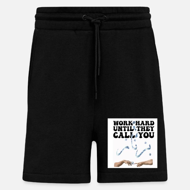 Motivation Arbeit Geld - Shorts - made by SPREAD - SOLID BLACK