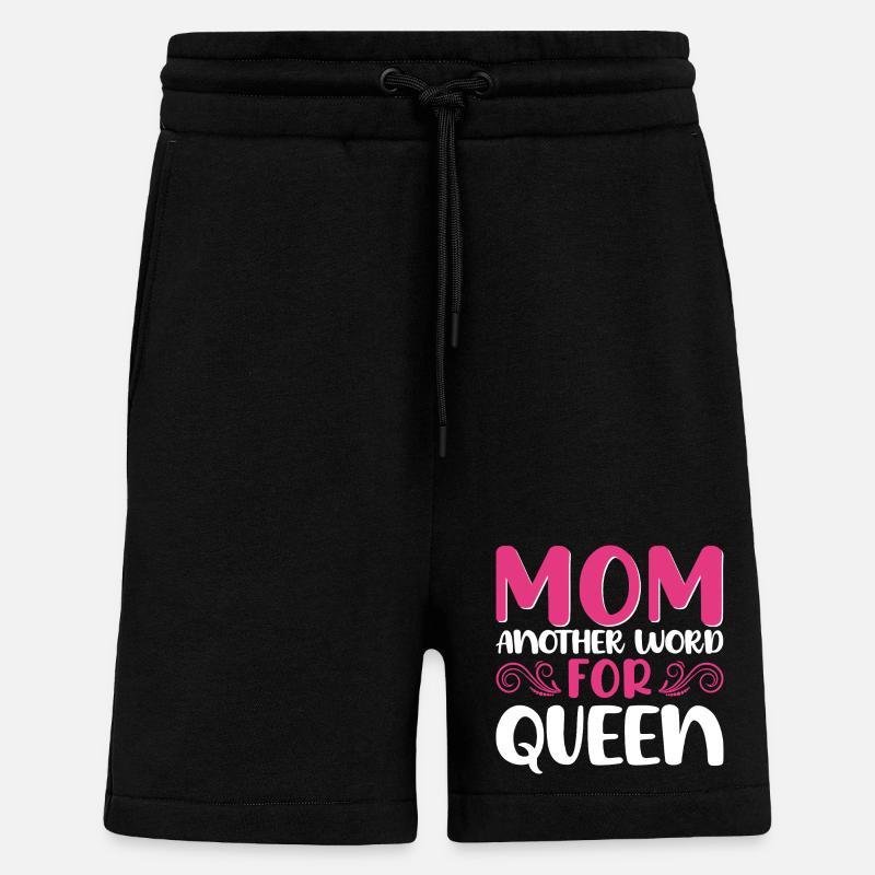 Mutter Königin Spruch Design - Shorts - made by SPREAD - SOLID BLACK