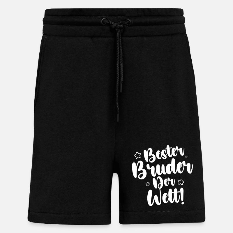 Bester Bruder Der Welt - Shorts - made by SPREAD - SOLID BLACK