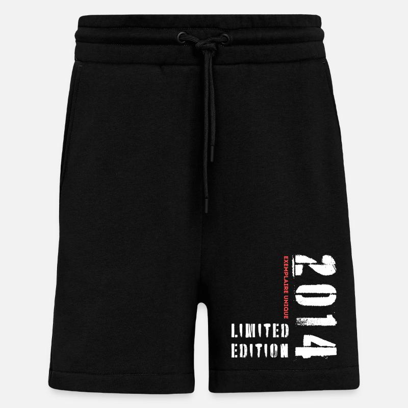 Limited Edition 2014 Exemplaire Unique - Short bio décontracté fabriqué en UE - SOLID BLACK