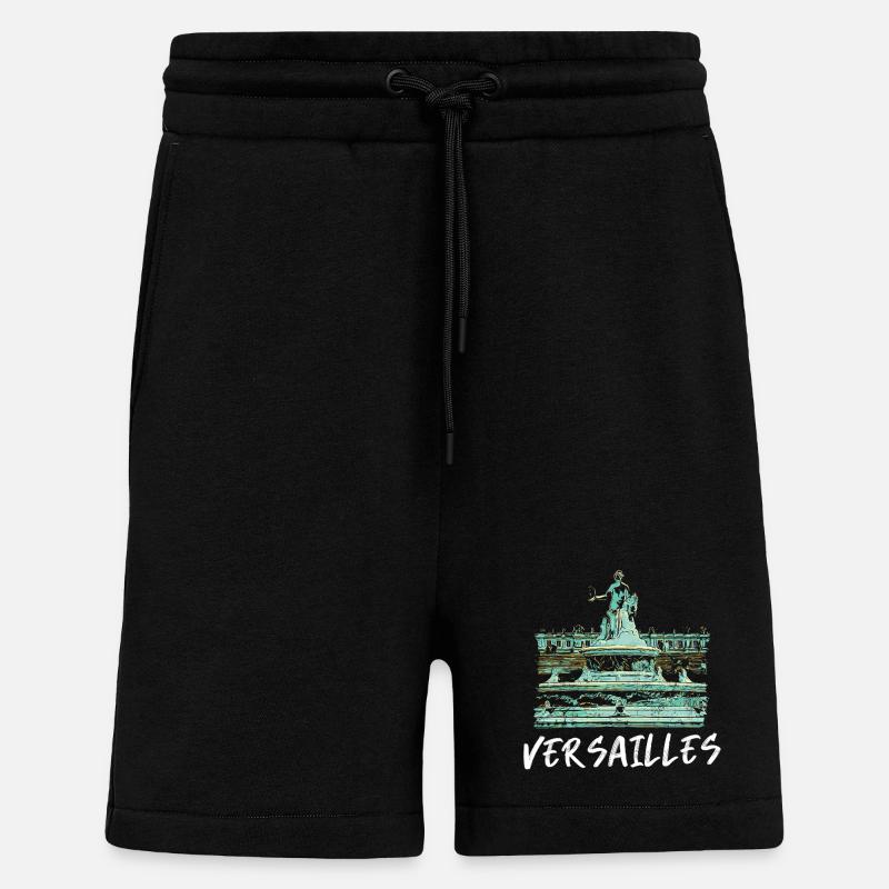 Versailles, Barocker Brunnen - Shorts - made by SPREAD - SOLID BLACK