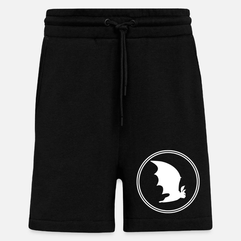 Bat Gothic : Nuit, Vampire & Liberté - Short bio décontracté fabriqué en UE - SOLID BLACK