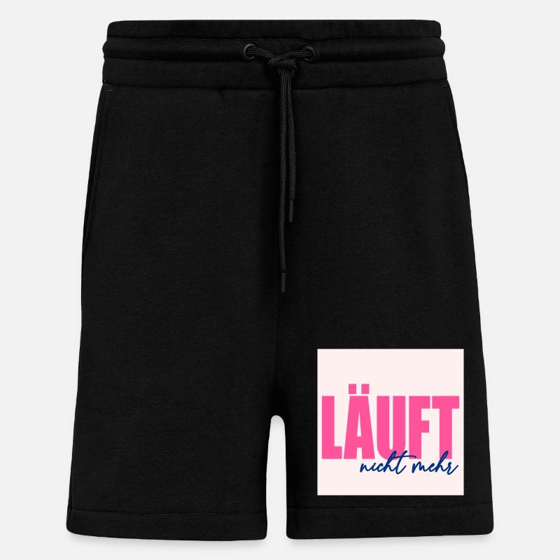DOESN'T RUN ANYMORE - Shorts - made by SPREAD - SOLID BLACK