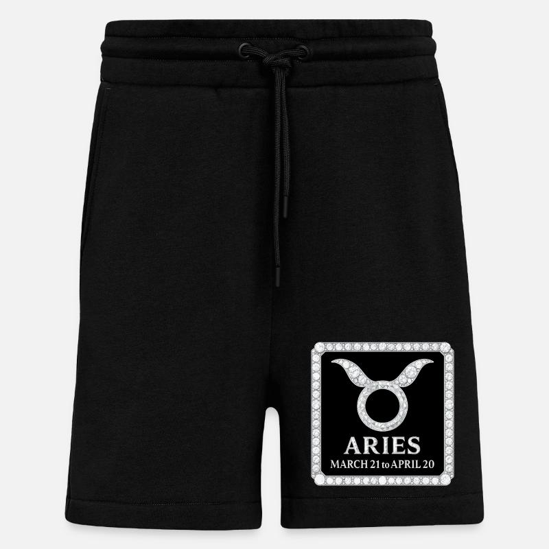 Sternzeichen Widder  - Shorts - made by SPREAD - SOLID BLACK