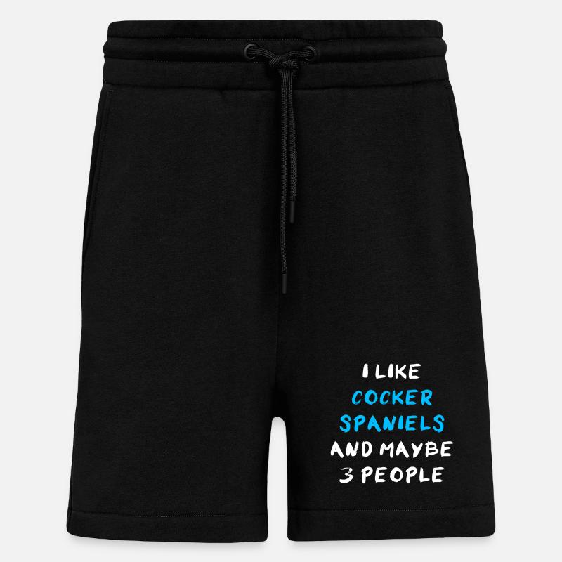 Cocker Spaniel - Shorts - made by SPREAD - SOLID BLACK