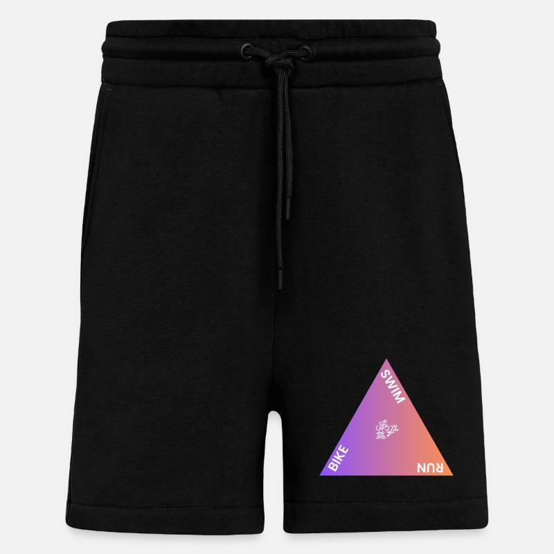 Triathlon Triangle Gradient - Shorts - made by SPREAD - SOLID BLACK