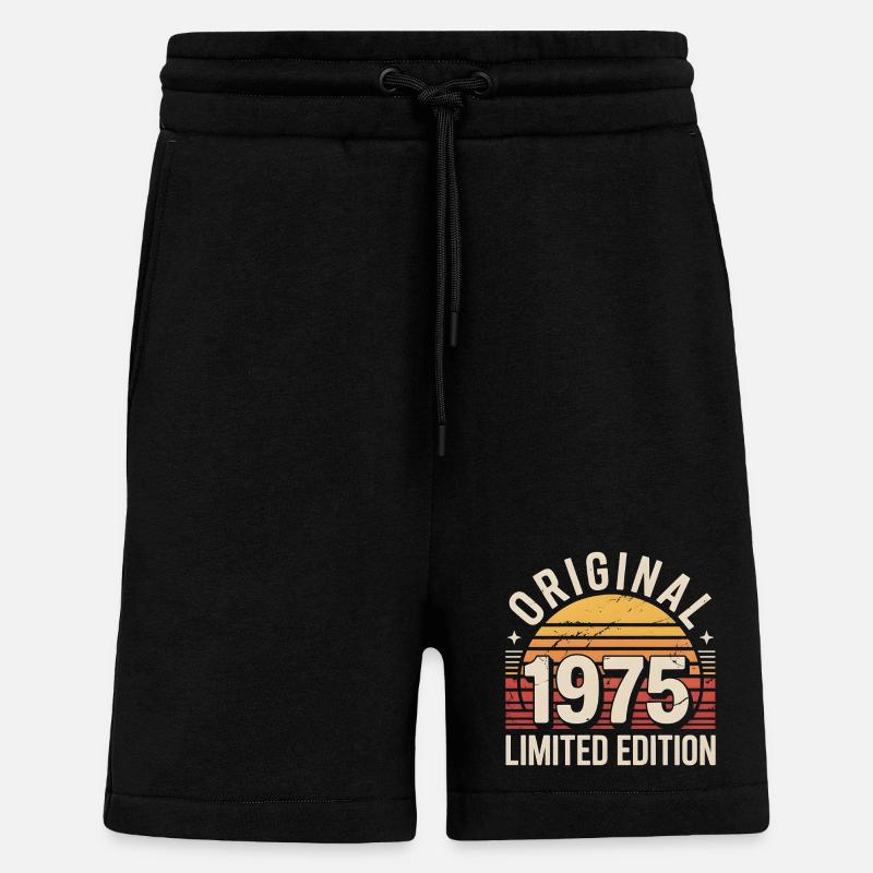 Original 1975 Édition Limitée - Short bio décontracté fabriqué en UE - SOLID BLACK