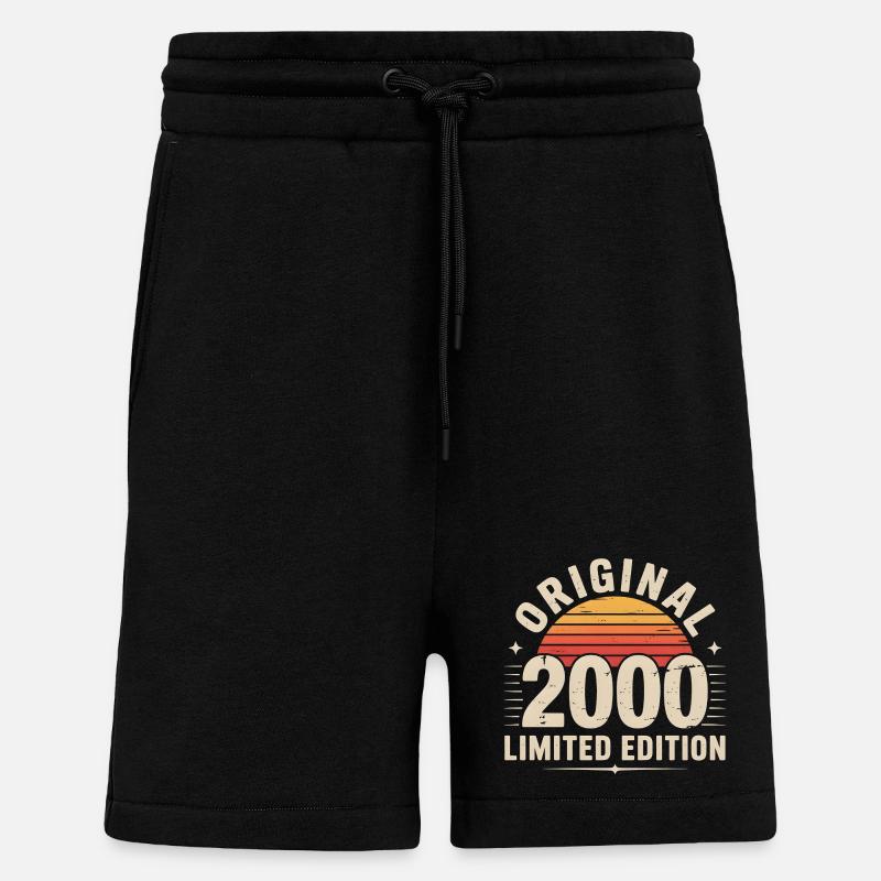 Sunset Retro 2000 Limited Edition - Shorts - made by SPREAD - SOLID BLACK
