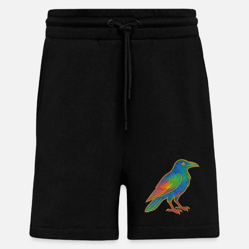 Regenbogenrabe Patchdesign - Shorts - made by SPREAD - SOLID BLACK