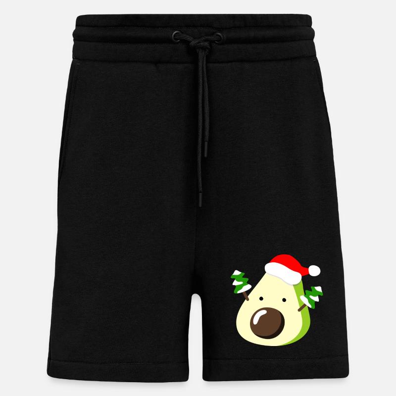 Avocado – Weihnachten - Shorts - made by SPREAD - SOLID BLACK