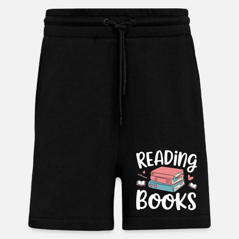 Bücher lesen - Shorts - made by SPREAD - SOLID BLACK