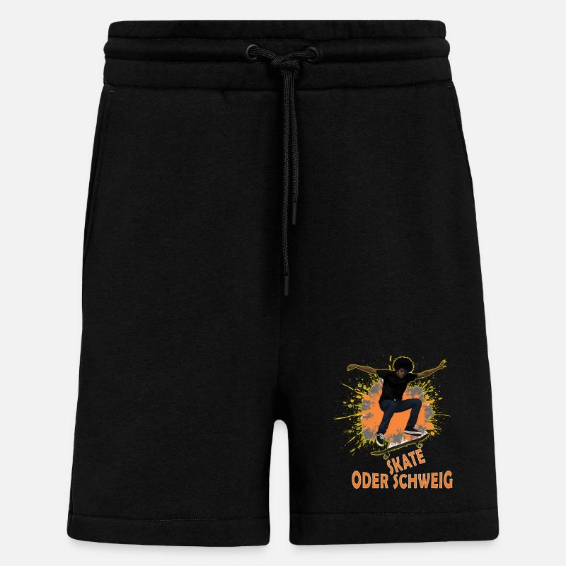 Skate Oder Schweig Splash - Shorts - made by SPREAD - SOLID BLACK