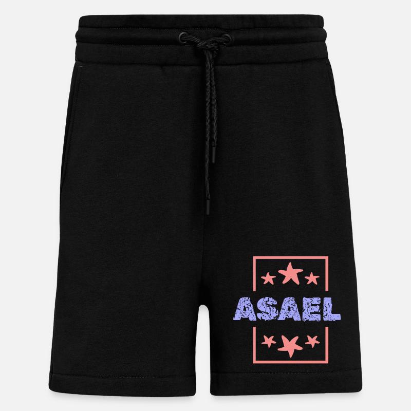 Asael Asael - Short bio décontracté fabriqué en UE - SOLID BLACK