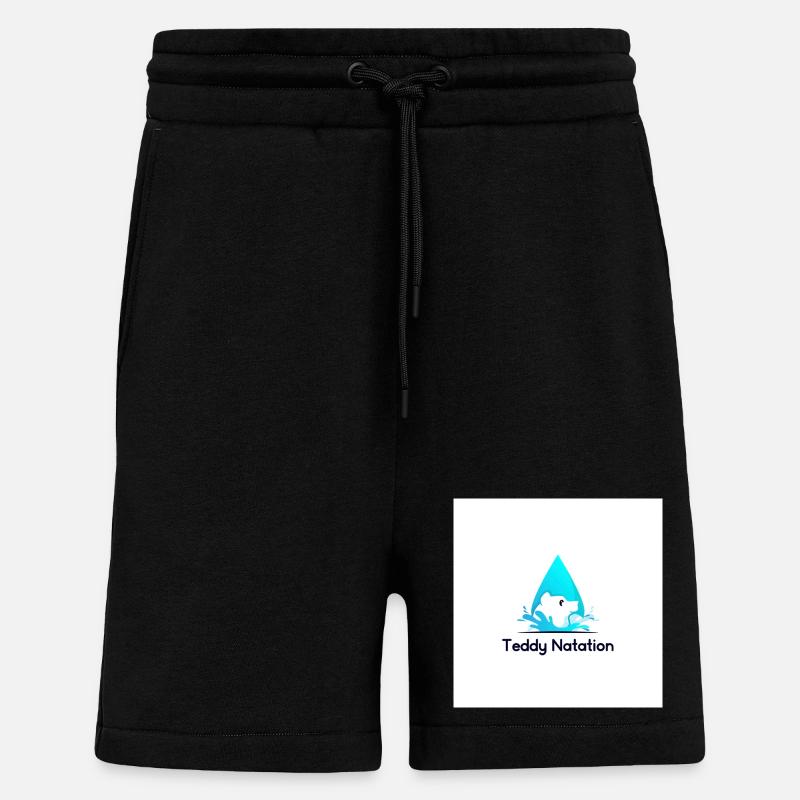 Teddy Bear and Wave Swim - Shorts - made by SPREAD - SOLID BLACK