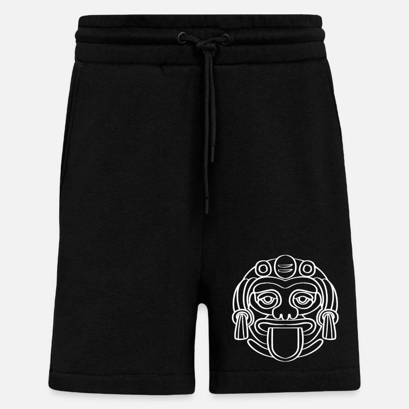 Maya kalender aztec Inka - Shorts - made by SPREAD - SOLID BLACK