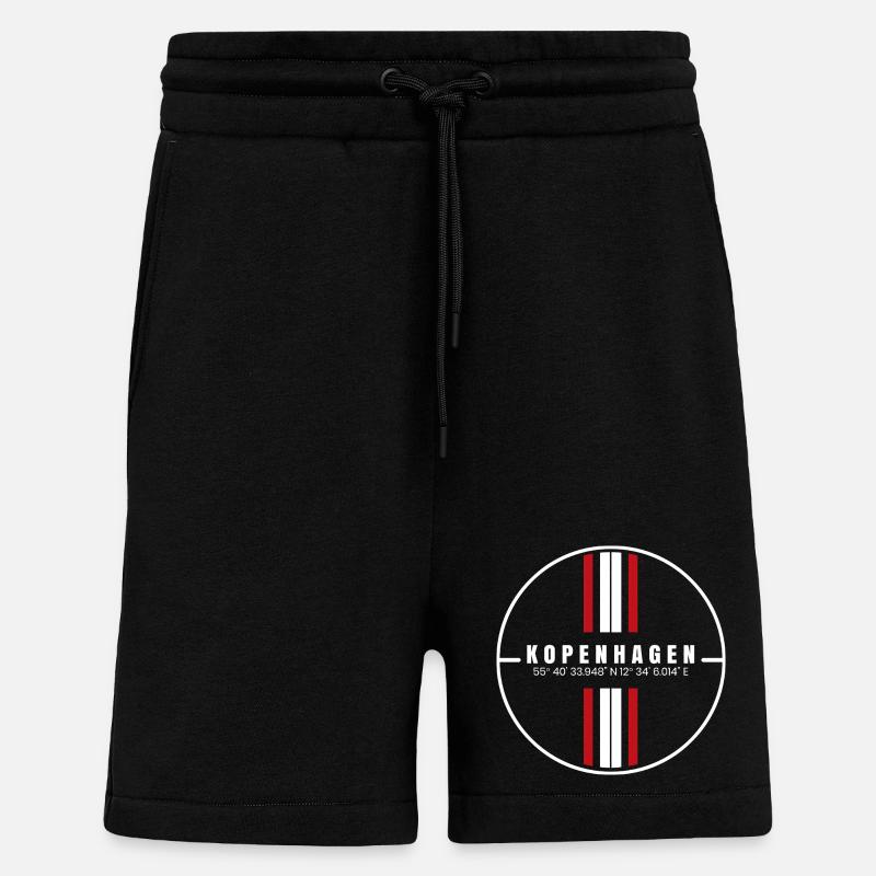 Copenhagen Coordinates - Shorts - made by SPREAD - SOLID BLACK