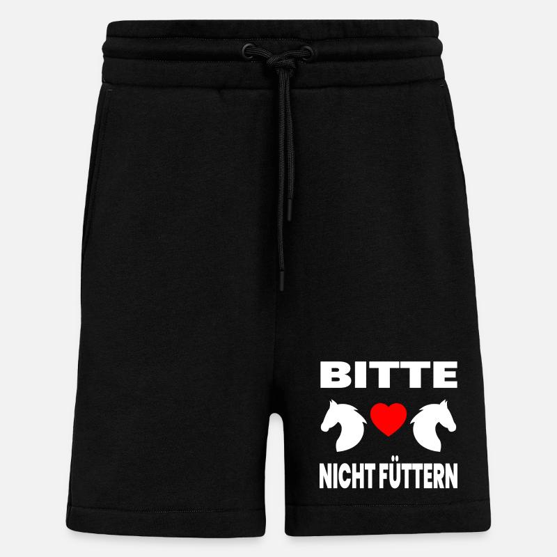 Pferde - Shorts - made by SPREAD - SOLID BLACK